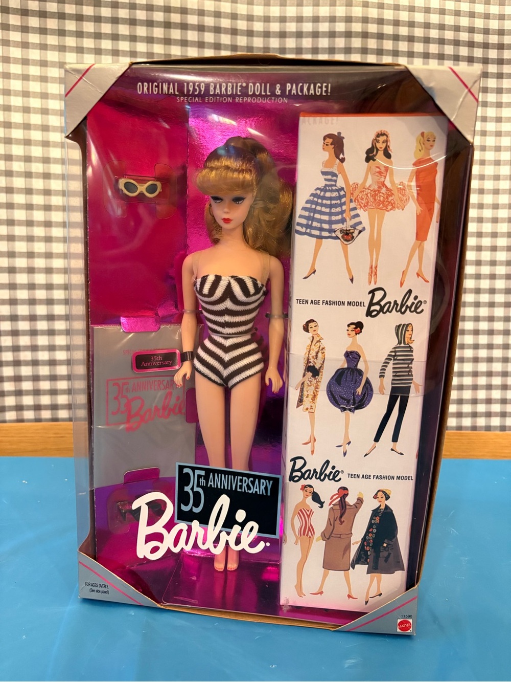 Mattel 35th Anniversary Barbie Special Edition 1993 w/ Sunglasses 11.5in